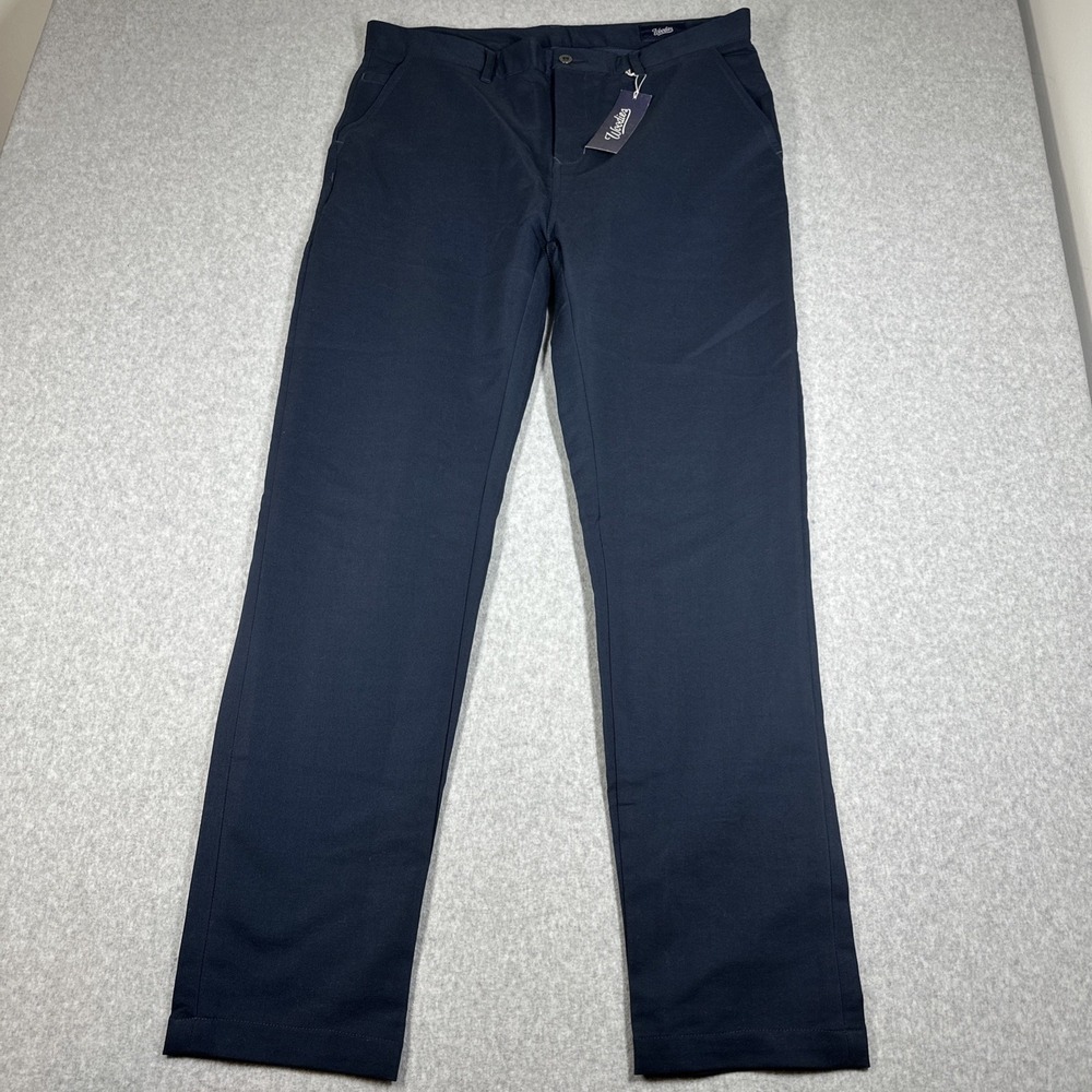 Woodies Golf Performance Chino Straight Leg Pants Men's Size 36x33 Navy NWT